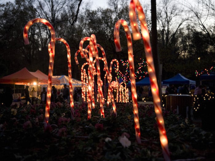 pullen park holiday express candy canes Triangle on the Cheap