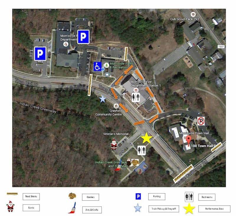 Morrisville Christmas Tree Lighting Triangle on the Cheap
