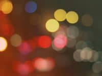 Street Bokeh Light Vintage Background