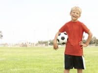 Young Boy In Football Team