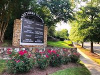sign for southern village in chapel hill
