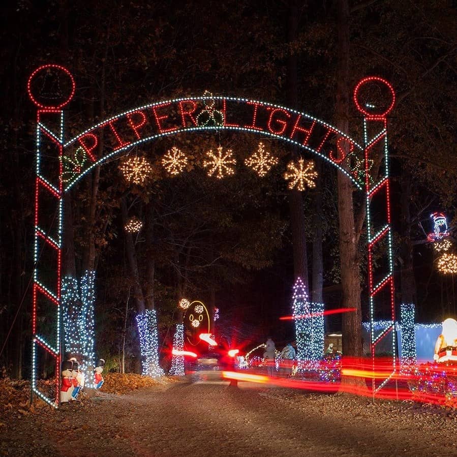 Piper Lights Free Drivethru Lights Display in Wake Forest Triangle