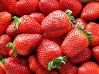 red ripe strawberries