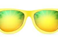 Realistic Yellow Sunglasses