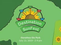 destination sunfest dix park raleigh nc sunflowers logo