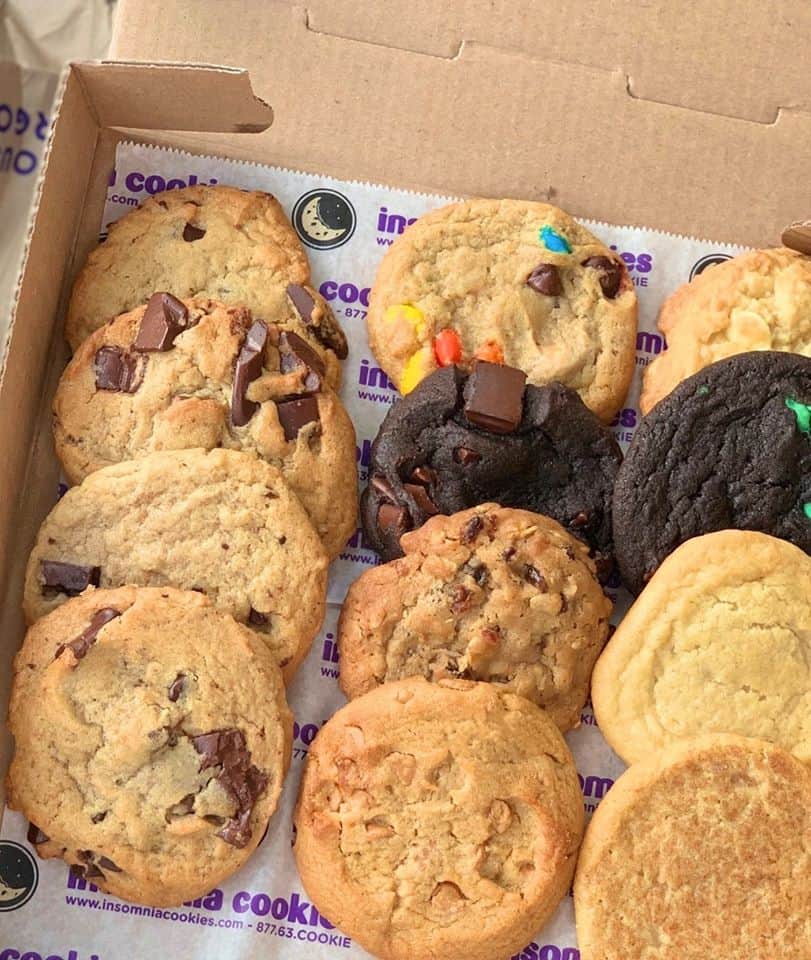 Insomnia Cookies Free cookies for students and staff Triangle on the