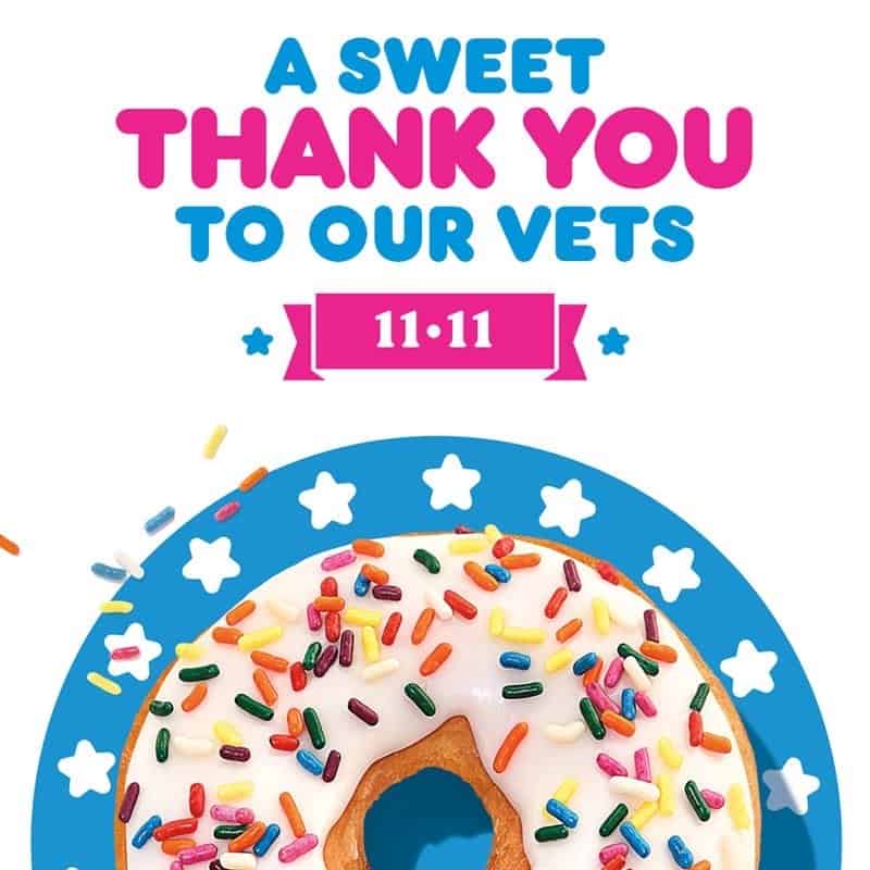 dunkin veterans day Triangle on the Cheap