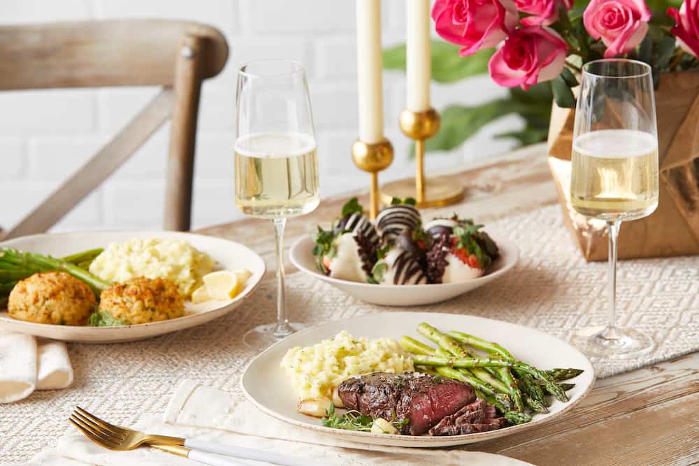 Valentine's Dinner for 2, including dessert and reusable bag, for $49. ...