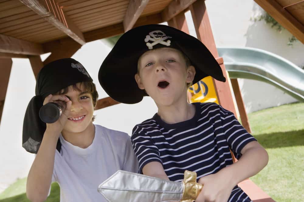 children playing pirate