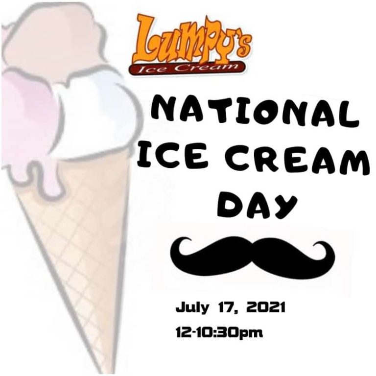 National Ice Cream Day Party at Lumpy's Ice Cream in Wake Forest July 17 Triangle on the Cheap