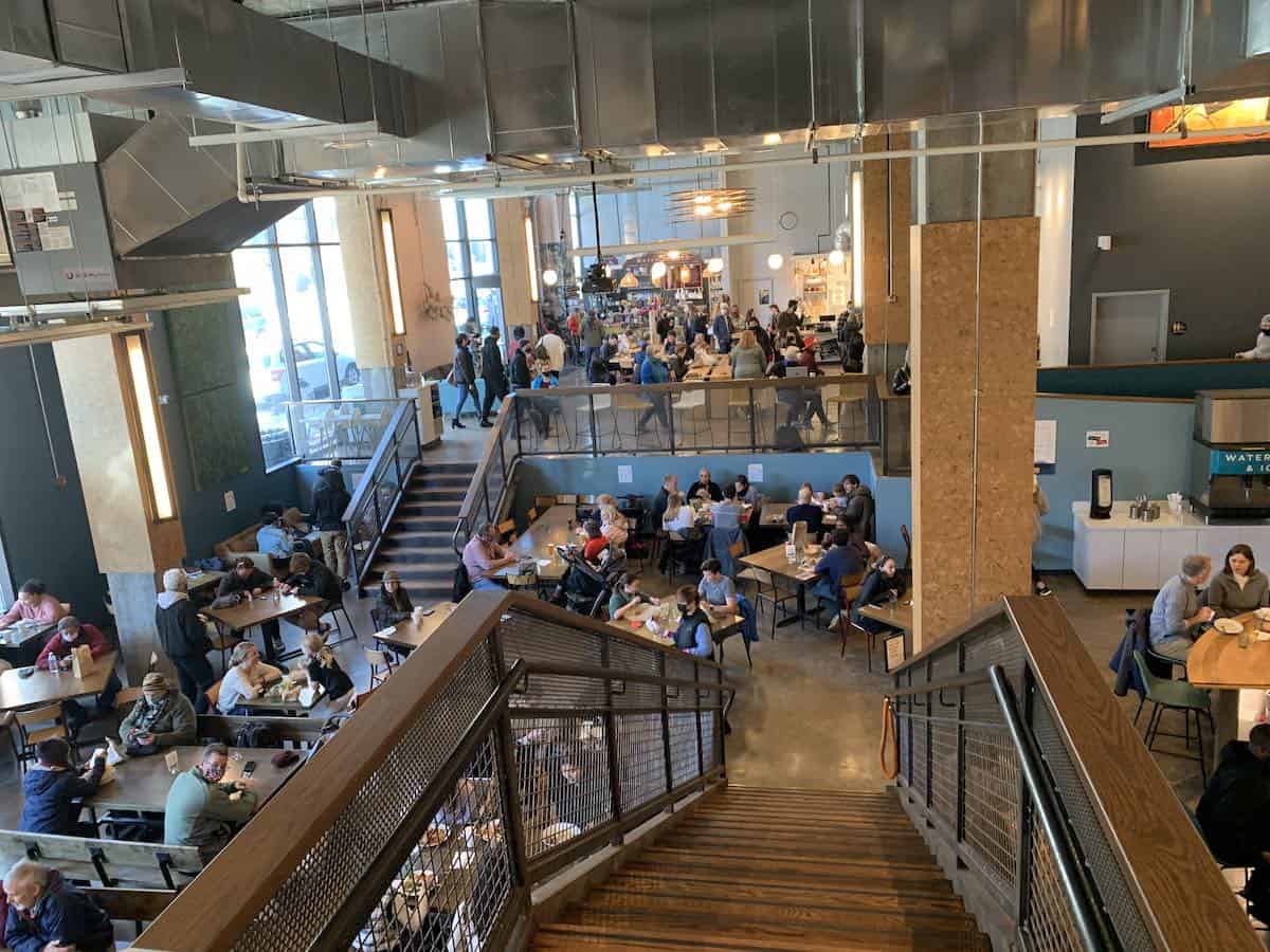 Interior of Durham Food Hall