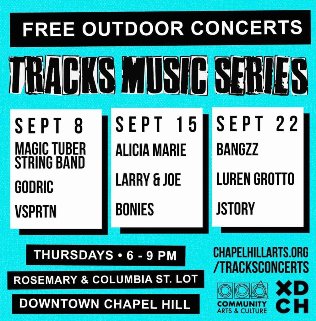 Tracks Local Music Series in Chapel Hill Triangle on the Cheap