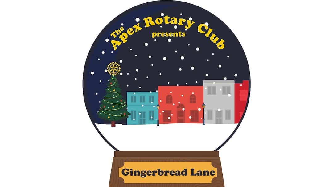Christmas in Apex Rotary Christmas Parade, Gingerbread Lane, Tree