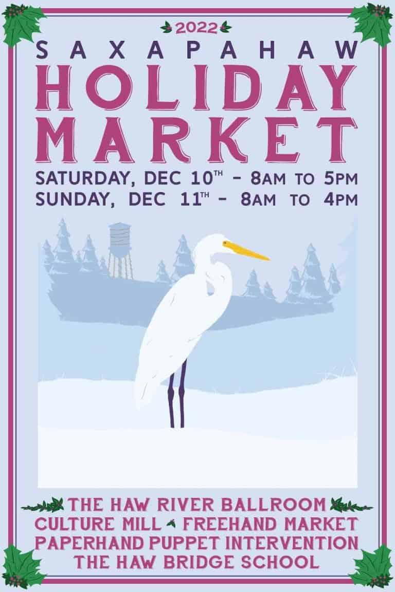 Saxapahaw Holiday Market Triangle on the Cheap