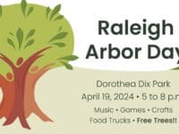 poster for raleigh arbor day