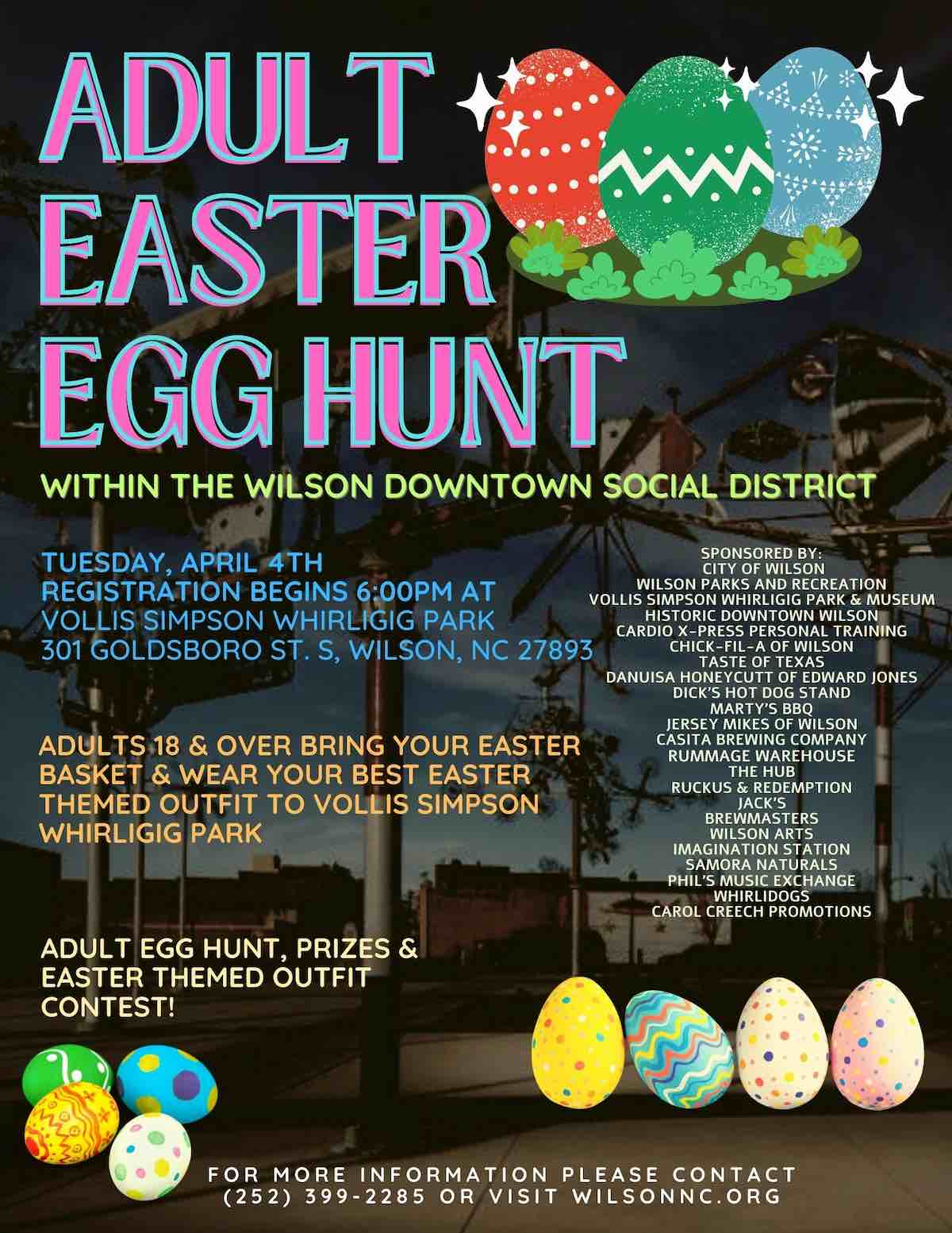 Adult Easter Egg Hunt in Wilson Triangle on the Cheap