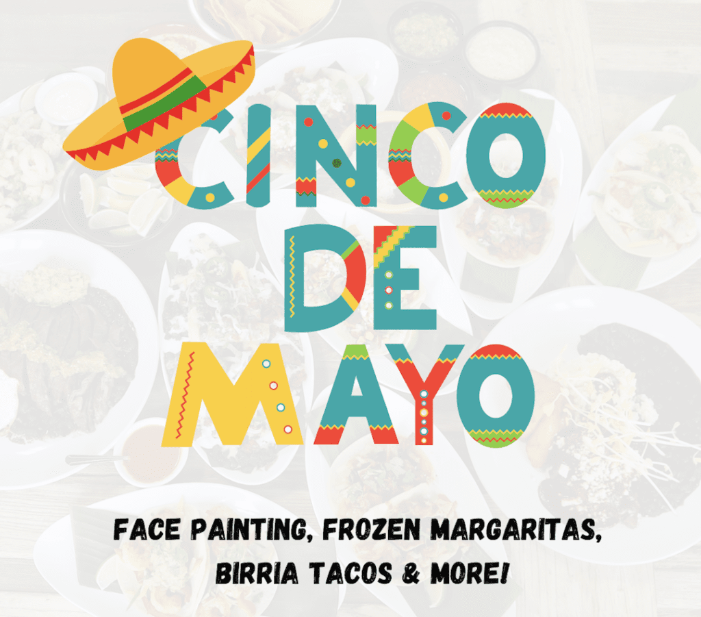 Poster for Driftwood Cantina's Cinco de Mayo party
