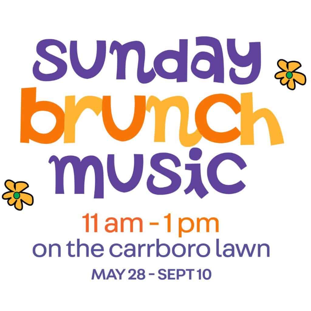 poster for sunday jazz brunch at carrboro weaver street market