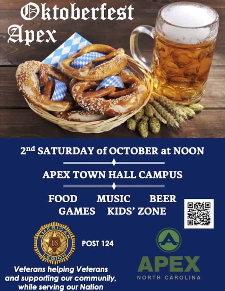 Oktoberfest Apex on October 14 Triangle on the Cheap