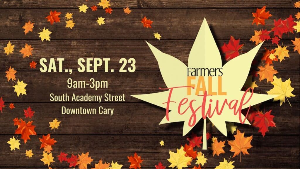 poster for cary fall festival
