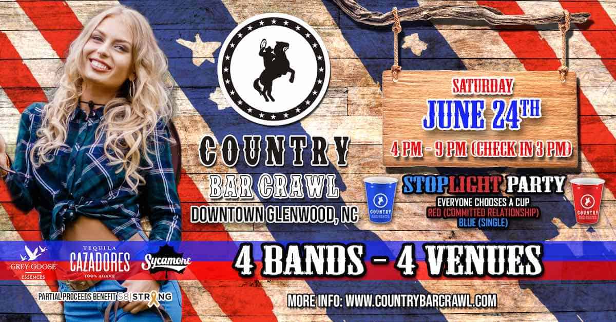 Country Bar Crawl in Raleigh Triangle on the Cheap