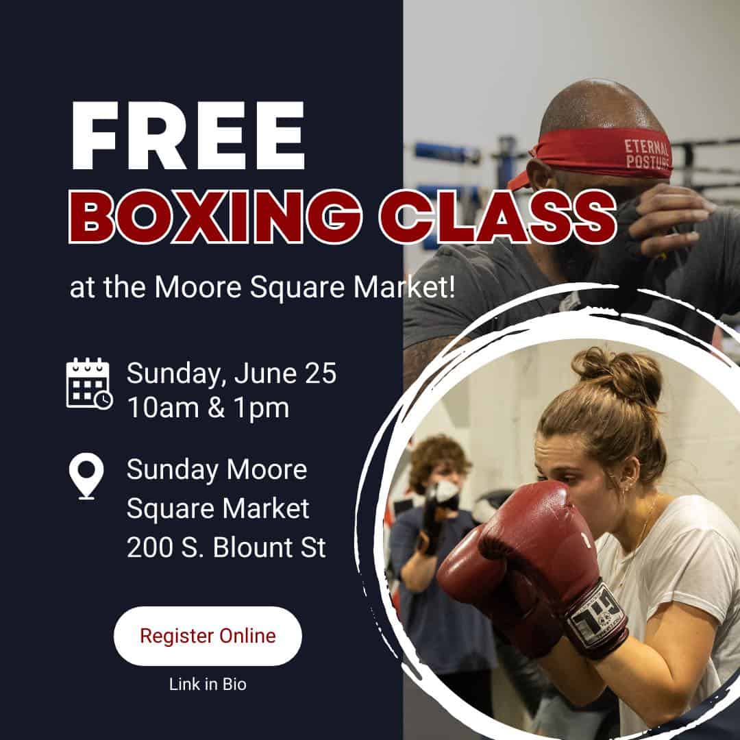 Free Boxing Class at Moore Square