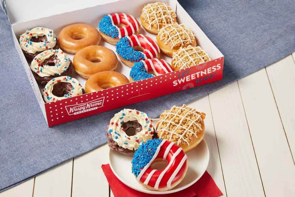 Krispy Kreme Stars & Stripes doughnuts for the 4th of July