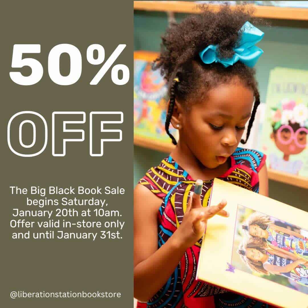 Big Black Book Sale at Liberation Station Bookstore 50 off every
