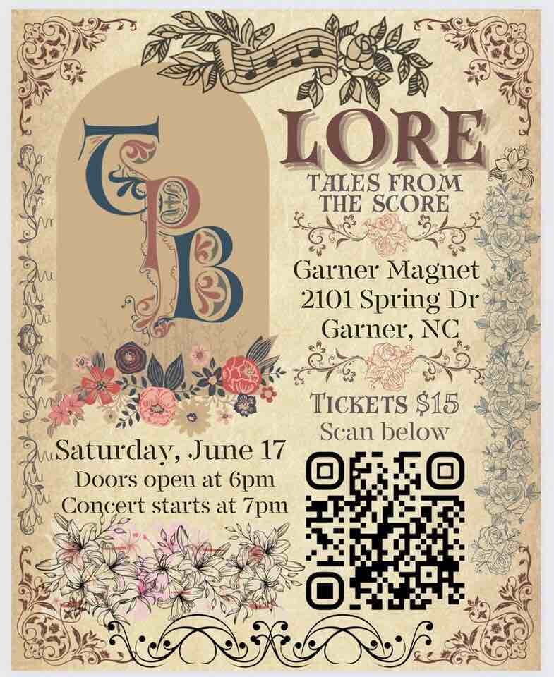 poster for Triangle pride band's summer concert