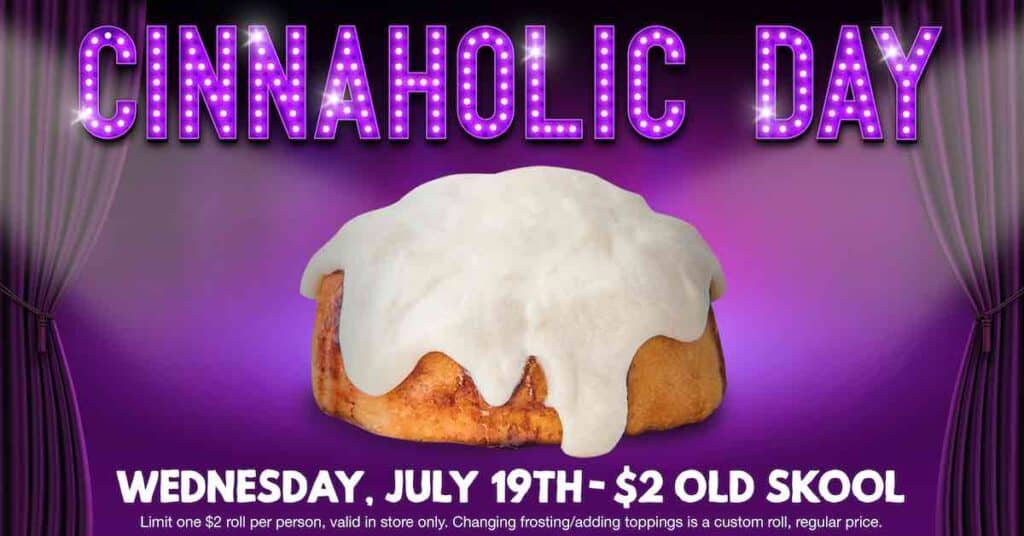banner for cinnaholic day