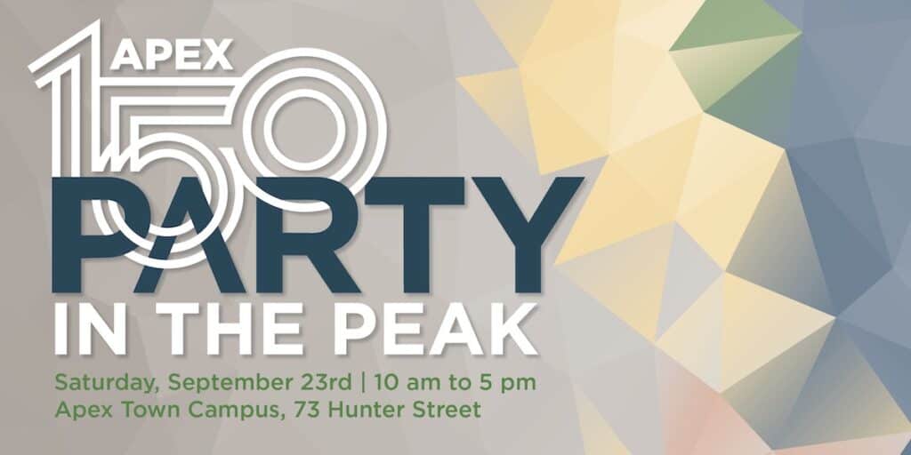 banner for party in the peak