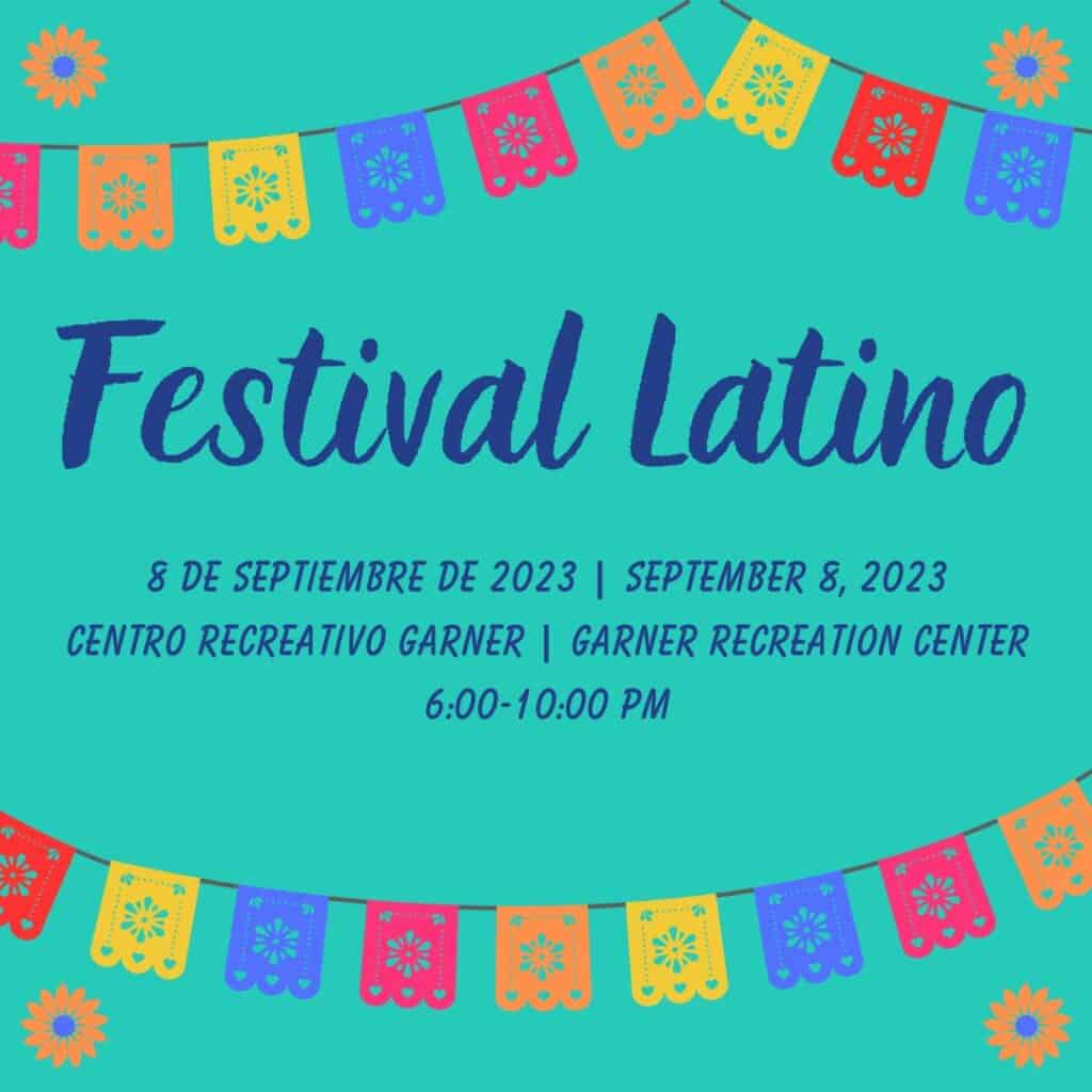 banner for garner's Festival Latino