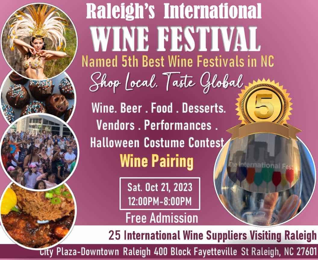 Raleigh's International Wine Festival, including Halloween Costume