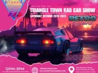 banner for Triangle Town Rad Car Show