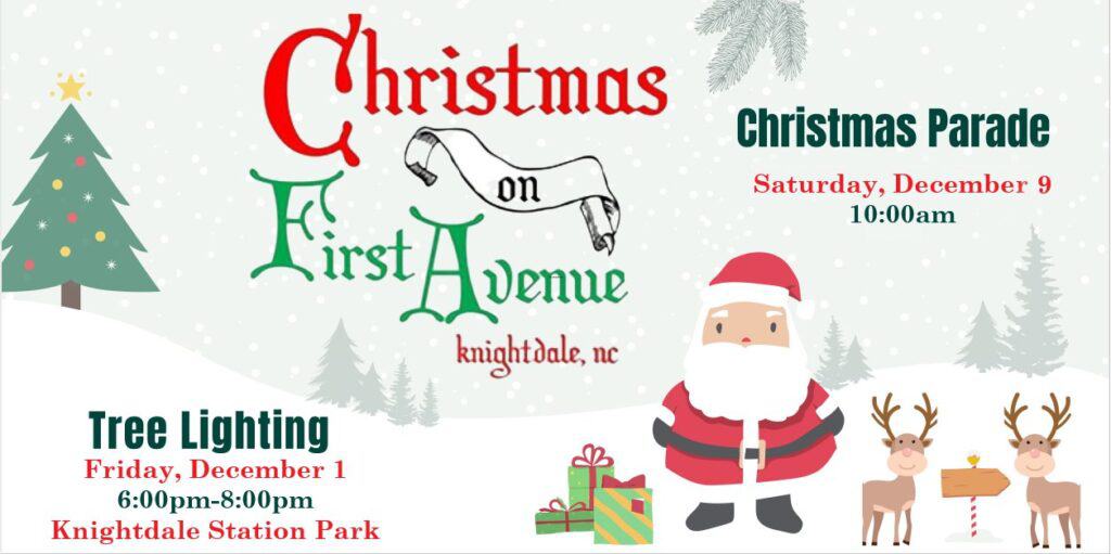 Town of Knightdale Christmas Tree Lighting and Parade Triangle on the
