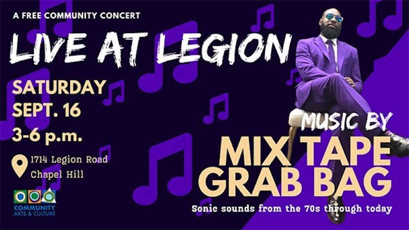 banner for Live at Legion concert