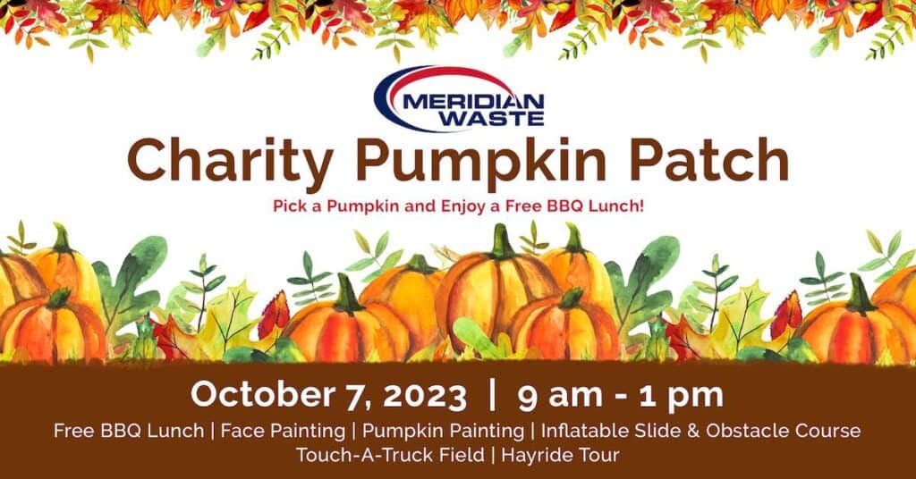 banner for charity pumpkin patch