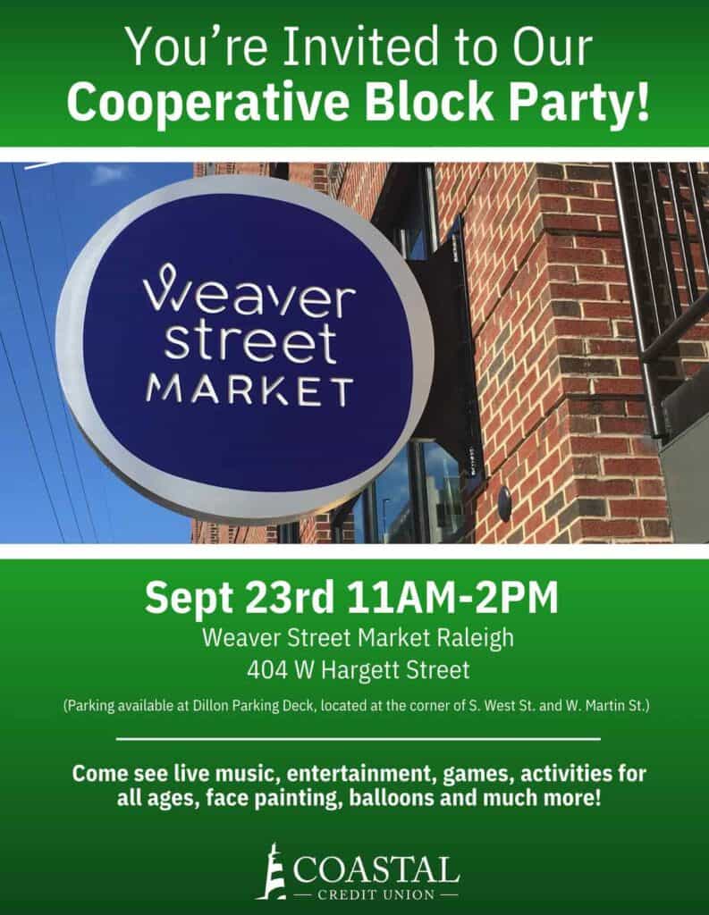 flyer for cooperative block party