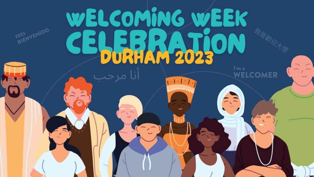 banner for Welcoming Week in Durham