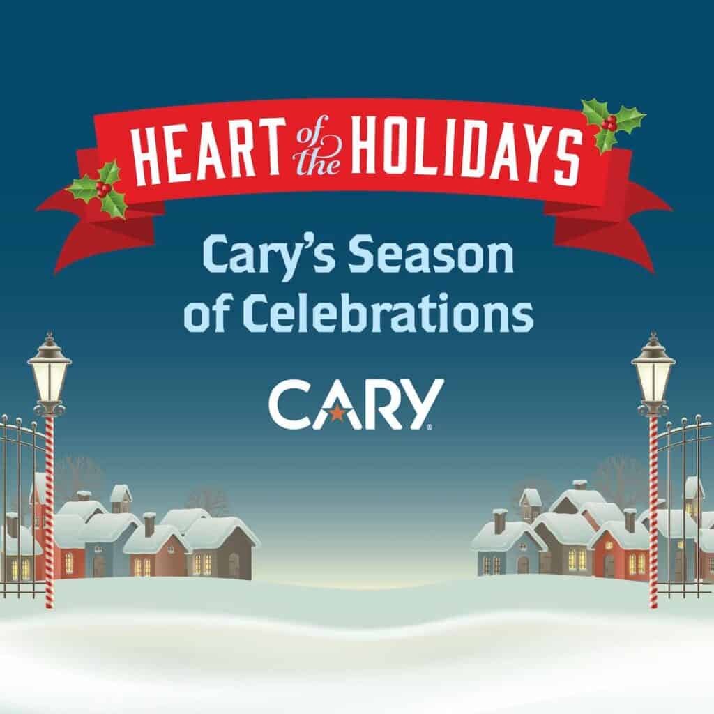 banner for cary heart of the holidays