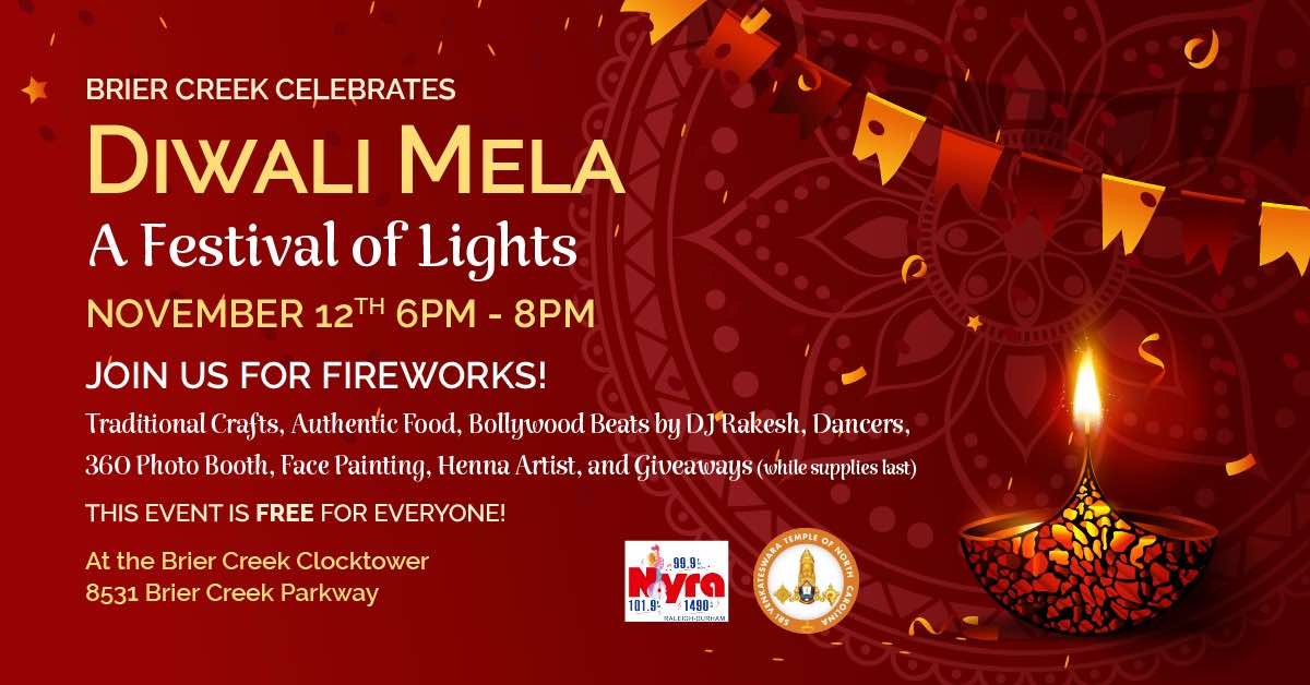 Diwali Mela at Brier Creek, including fireworks - Triangle on the Cheap