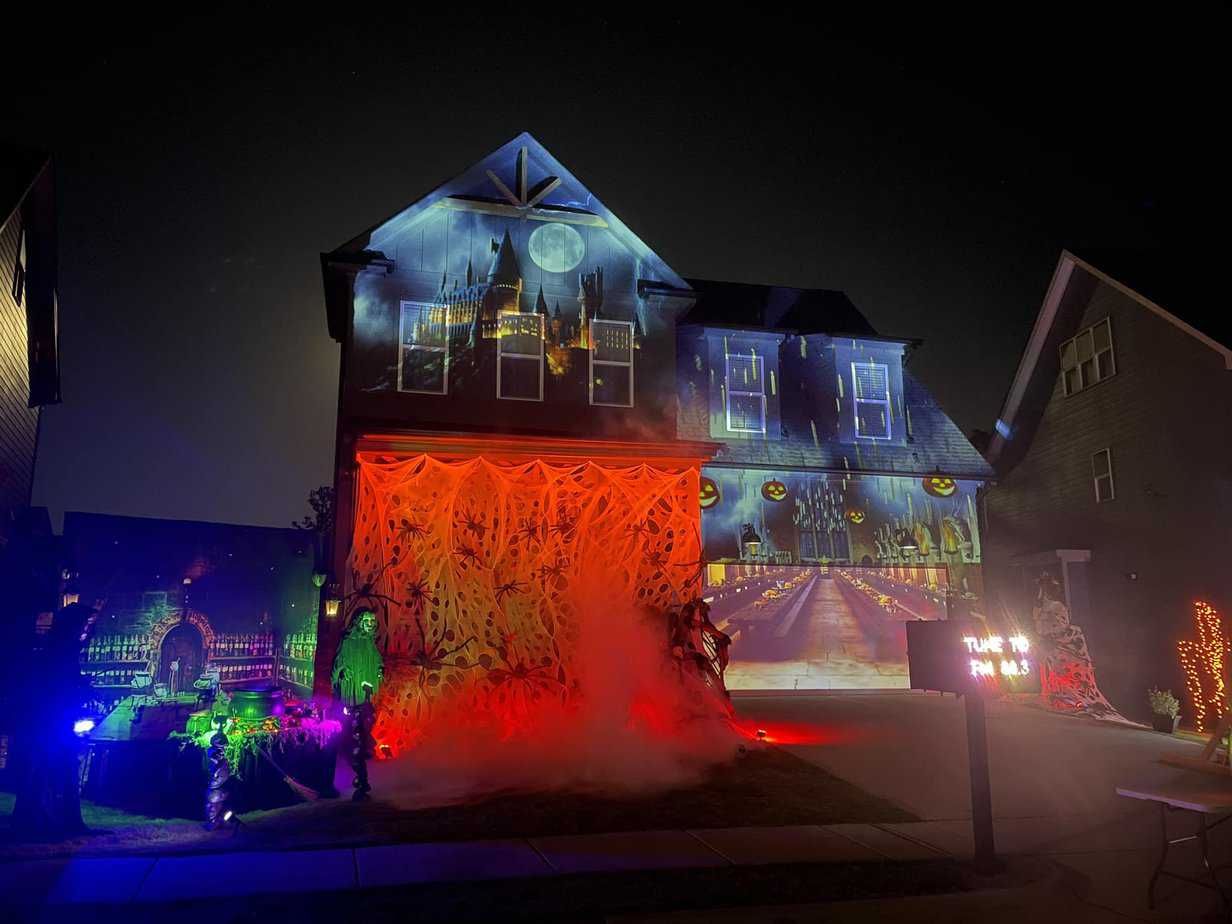 9 Home Halloween Light Displays and Haunts in the Triangle Triangle
