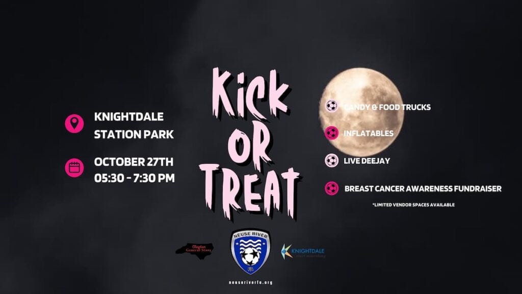 banner for Knightdale Kick or treat