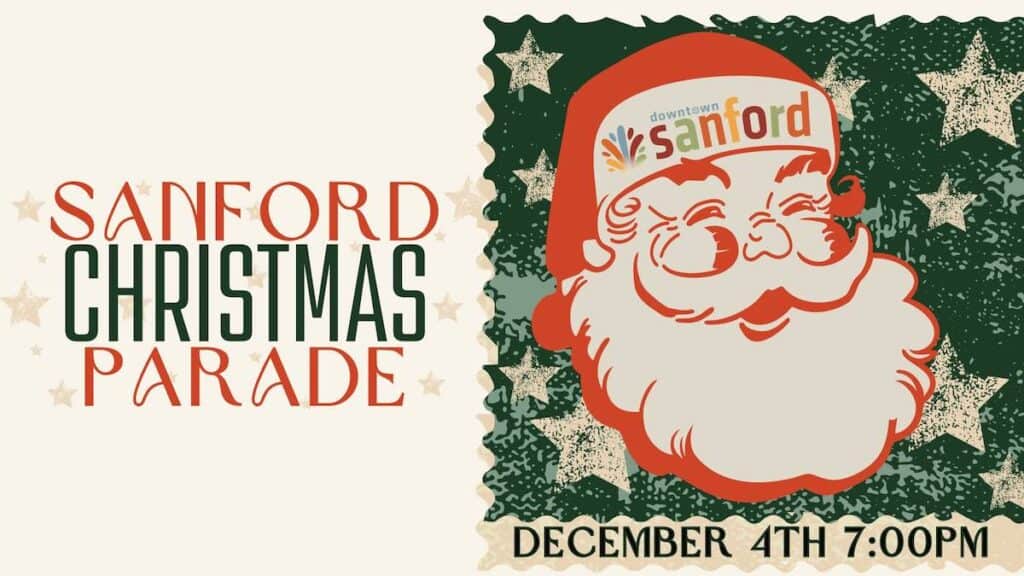 poster for sanford christmas parade