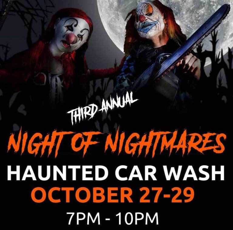Haunted Car Wash at Splash Car Wash in Raleigh Triangle on the Cheap