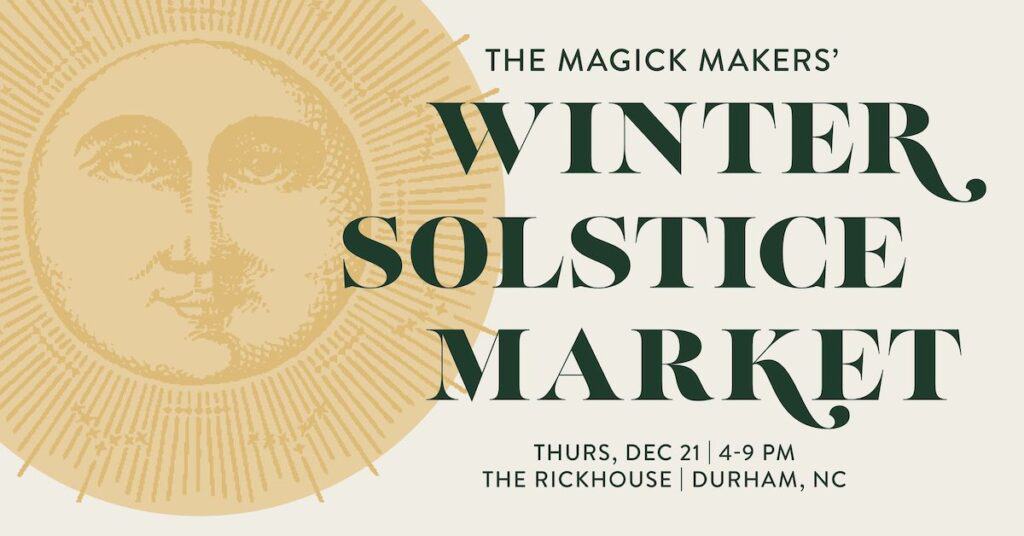 banner for winter solstice market
