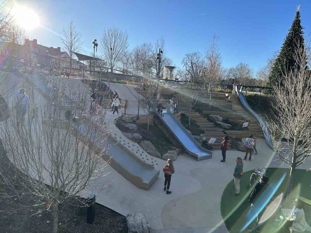 Slides at Cary Downtown Park