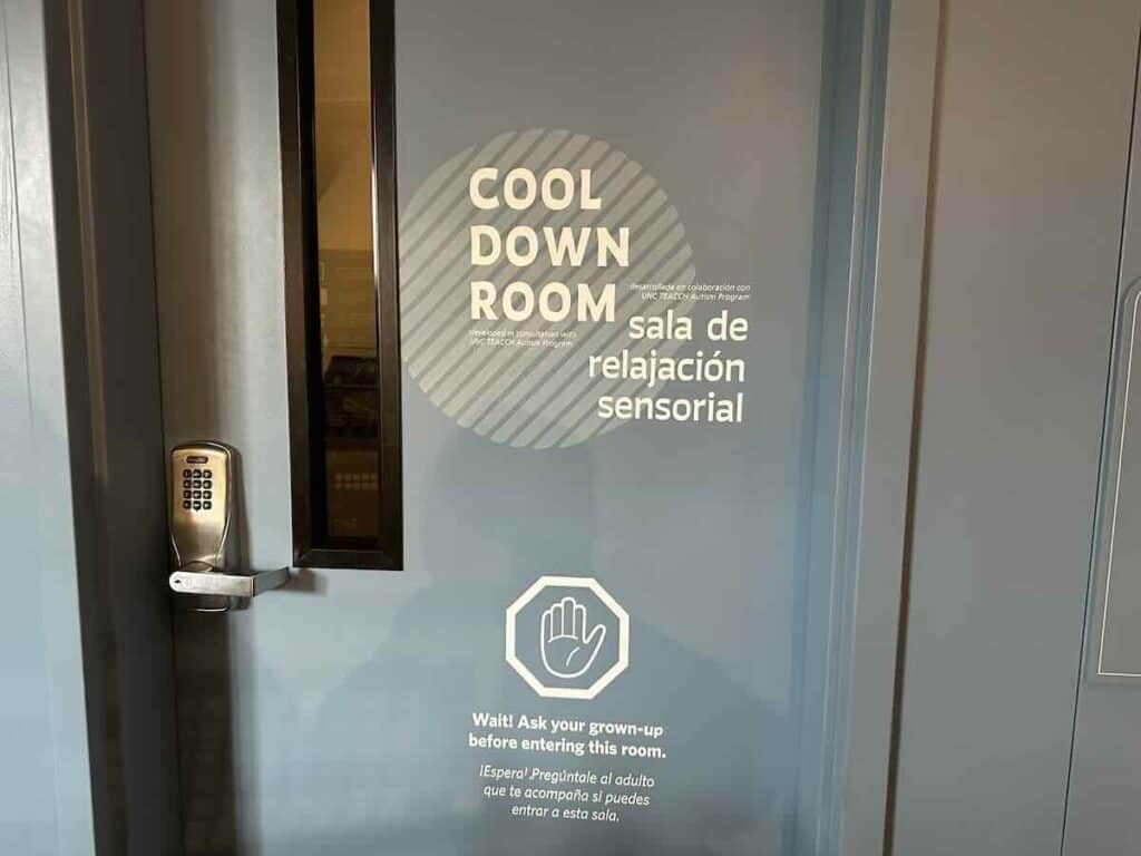 Cool Down Room at Museum of Life and Science