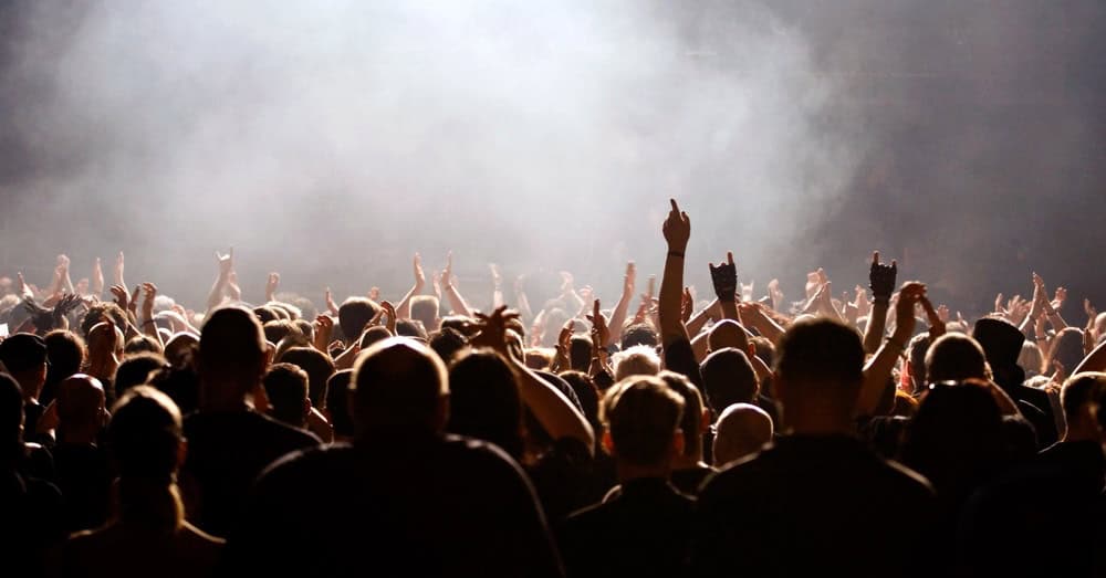 crowd at concert