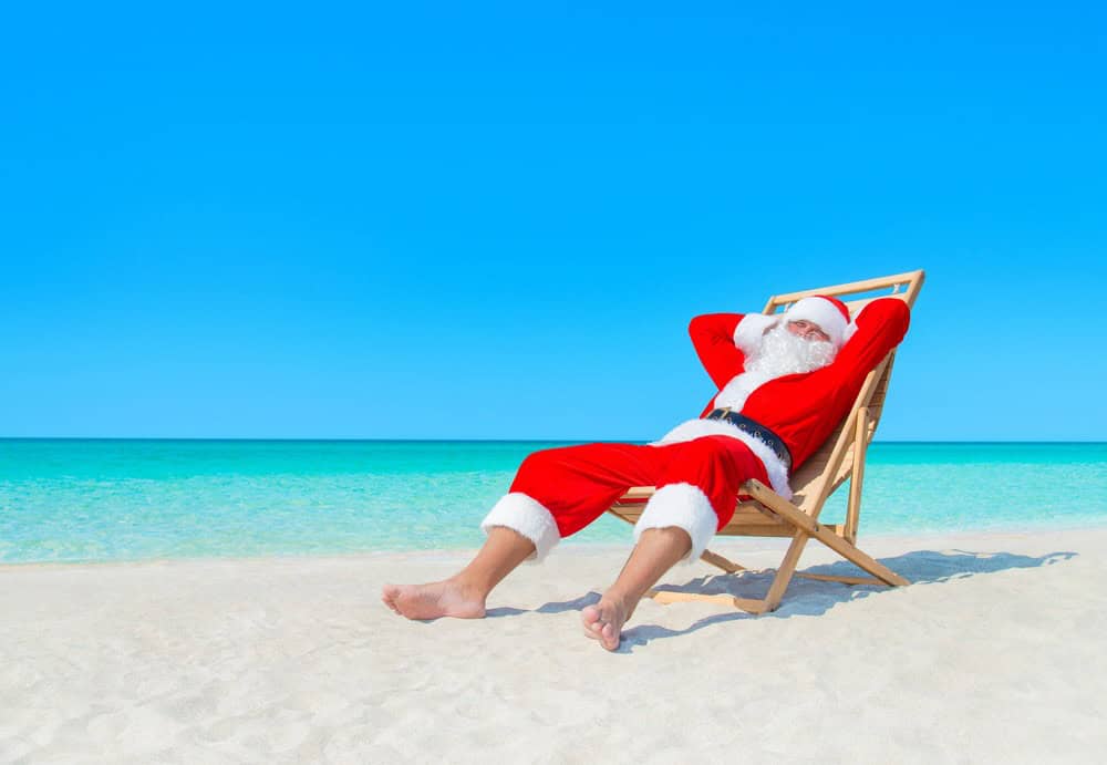 Santa on the beach